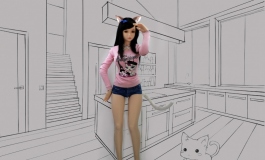 小粉猫捕鼠记……