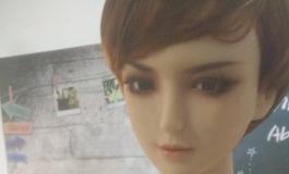 短发女教师，自拍照