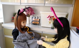 大蓓小蓓系列之六：小姐妺帮我晒衣服