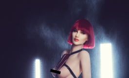 #首届摄影大赛#【自由组】红黑酷girl硬照