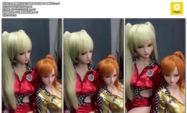 【在线】西野麗斯紅衣與子桑果黃衣 仿真人實體娃娃3