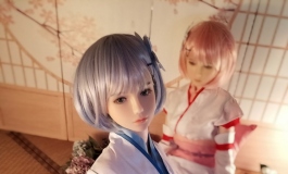 #摄影大赛#[自由组]从零开始的雷姆酱与拉姆碳(●'◡'●)ﾉ♥