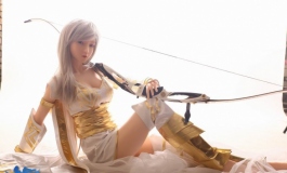 拆贴 dsdoll 胜熙 最新 LOL 英雄联盟 cosplay 寒冰射手 艾希