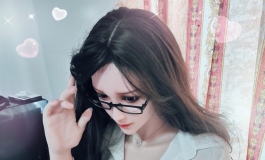 性感迷人黑框眼镜女秘书[星艺人型-若叶二号]
