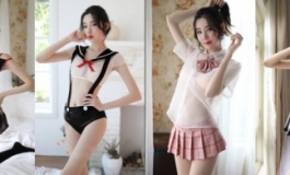 实体娃娃的COS性感内衣，每天都有新鲜感！！