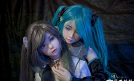 两个蝶宝的初音妆