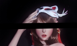 一米五白狐面鹿角和服少女~~即将发布!!