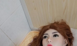 小倩粉色情趣内衣，一米六身材刚刚好