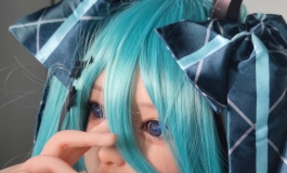 初音未来浣熊cos