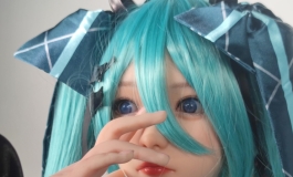 初音未来浣熊cos